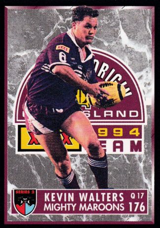 1994 Dynamic Series 2 Common Card - Base 176 Kevin Walters QLD Maroons
