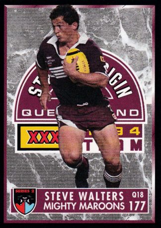 1994 Dynamic Series 2 Common Card - Base 177 Steve Walters QLD Maroons
