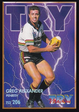 1994 Dynamic Series 2 Common Card - Base 206 Greg Alexander Penrith Panthers