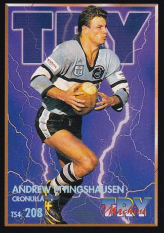 1994 Dynamic Series 2 Common Card - Base 208 Andrew Ettingshausen Cronulla Sharks