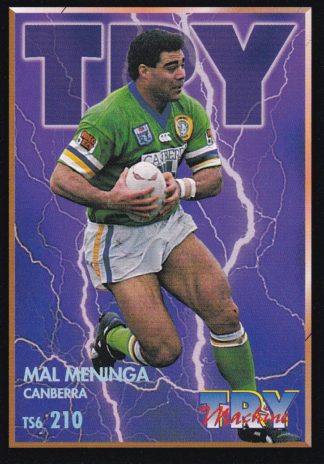 1994 Dynamic Series 2 Common Card - Base 210 Mal Meninga Canberra Raiders