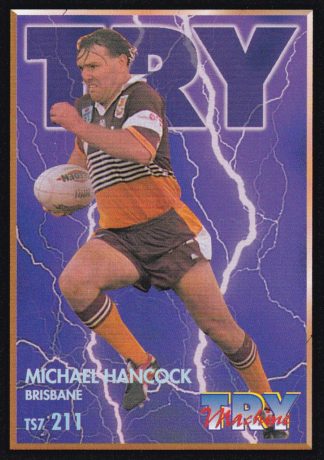 1994 Dynamic Series 2 Common Card - Base 211 Michael Hancock Brisbane Broncos