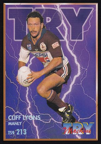 1994 Dynamic Series 2 Common Card - Base 213 Cliff Lyons Manly Sea Eagles