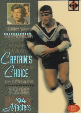 1994 Dynamic Masters Captains Choice - CC1 Jim Serdaris Western Suburbs Magpies