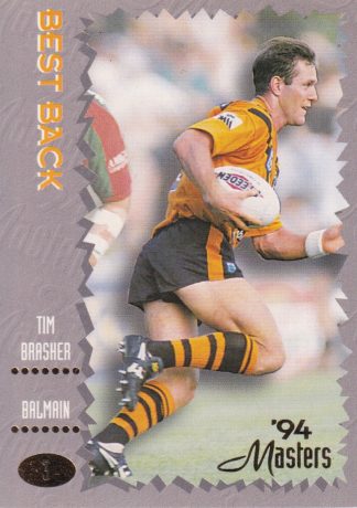 1994 Dynamic Masters Common Card - Base 003 Tim Brasher Balmain Tigers