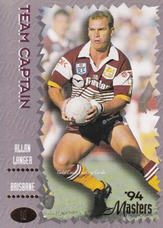 1994 Dynamic Masters Common Card - Base 010 Allan Langer Brisbane Broncos