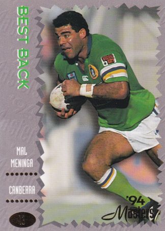 1994 Dynamic Masters Common Card - Base 013 Mal Meninga Canberra Raiders