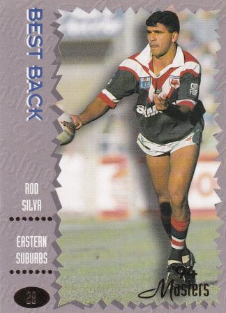1994 Dynamic Masters Common Card - Base 028 Rod Silva Eastern Suburbs Roosters