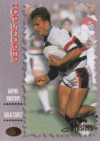 1994 Dynamic Masters Common Card - Base 034 Wayne Bartrim Gold Coast Seagulls