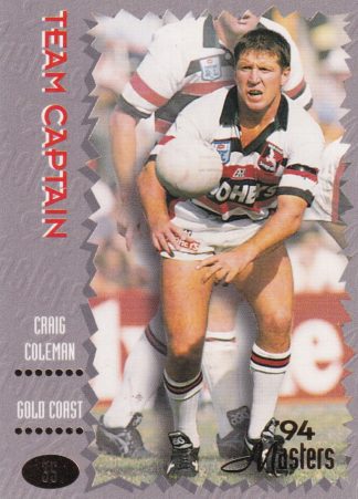 1994 Dynamic Masters Common Card - Base 035 Craig Coleman Gold Coast Seagulls