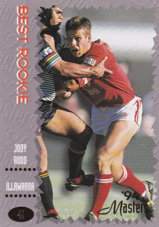 1994 Dynamic Masters Common Card - Base 041 Jody Rudd Illawarra Steelers