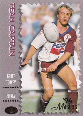 1994 Dynamic Masters Common Card - Base 045 Geoff Toovey Manly Sea Eagles