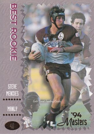 1994 Dynamic Masters Common Card - Base 046 Steve Menzies Manly Sea Eagles
