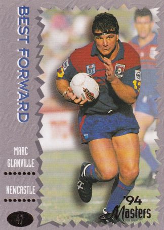 1994 Dynamic Masters Common Card - Base 047 Marc Glanville Newcastle Knights