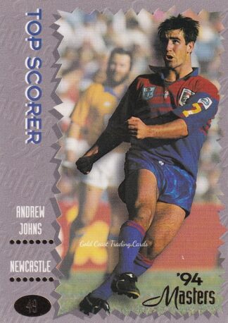1994 Dynamic Masters Common Card - Base 049 Andrew Johns Newcastle Knights