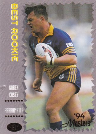 1994 Dynamic Masters Common Card - Base 061 Garen Casey Parramatta Eels