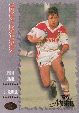 1994 Dynamic Masters Common Card - Base 070 Mark Coyne St George Dragons