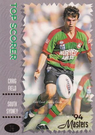 1994 Dynamic Masters Common Card - Base 074 Craig Field South Sydney Rabbitohs