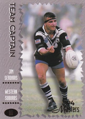 1994 Dynamic Masters Common Card - Base 080 Jim Serdaris Western Suburbs Magpies