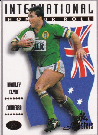1994 Dynamic Masters Common Card - Base 084 Bradley Clyde Canberra Raiders