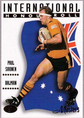 1994 Dynamic Masters Common Card - Base 097 Paul Sironen Balmain Tigers