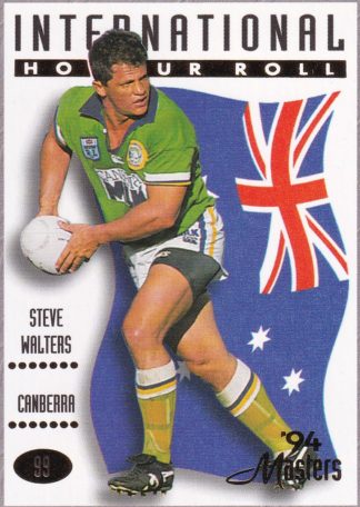 1994 Dynamic Masters Common Card - Base 099 Steve Walters Canberra Raiders