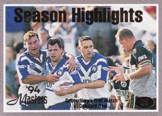 1994 Dynamic Masters Common Card - Base 108 Canterbury's First Match At Concord Oval