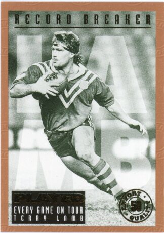 1994 Dynamic Kangaroos Heroes - Base 50 Terry Lamb Australia