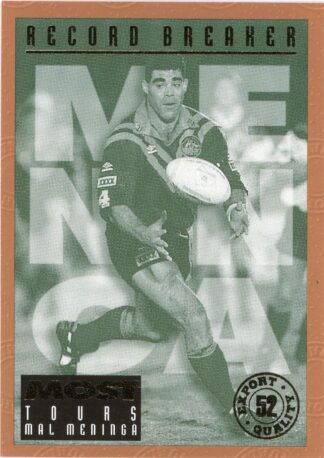 1994 Dynamic Kangaroos Heroes - Base 52 Mal Meninga Australia