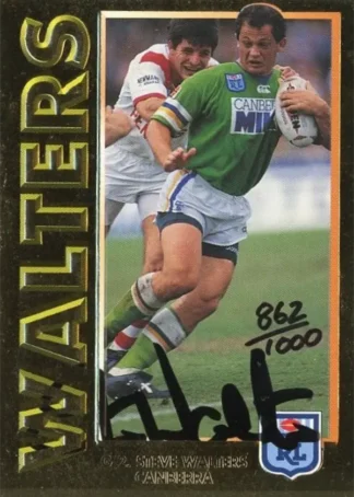1994 Dynamic Series 1 Signature Gold Card - SG2 Steve Walters Canberra Raiders