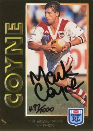 1994 Dynamic Series 1 Signature Gold Card - SG4 Mark Coyne St George Dragons