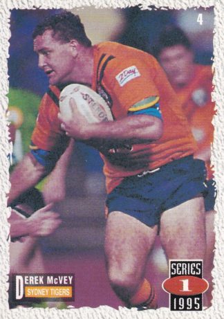 1995 Dynamic Series 1 Common Card - Base 004 Derek McVey Balmain Tigers