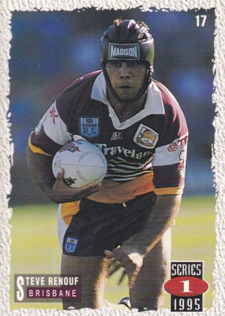 1995 Dynamic Series 1 Common Card - Base 017 Steve Renouf Brisbane Broncos