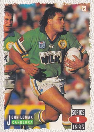 1995 Dynamic Series 1 Common Card - Base 023 John Lomax Canberra Raiders