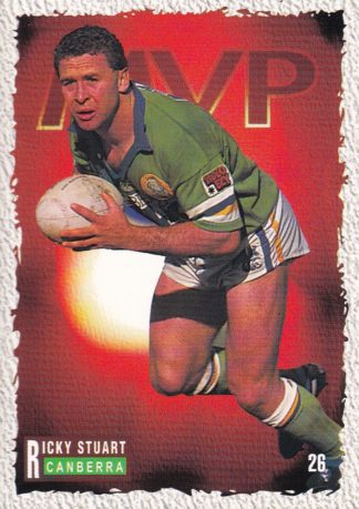 1995 Dynamic Series 1 Common Card - Base 026 Ricky Stuart Canberra Raiders