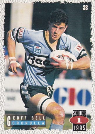 1995 Dynamic Series 1 Common Card - Base 038 Geoff Bell Cronulla Sharks