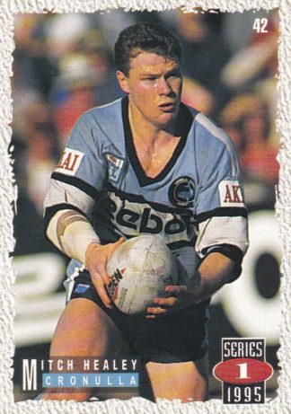 1995 Dynamic Series 1 Common Card - Base 042 Mitch Healey Cronulla Sharks