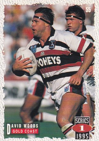 1995 Dynamic Series 1 Common Card - Base 055 David Woods Gold Coast Seagulls