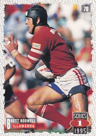 1995 Dynamic Series 1 Common Card - Base 070 Brett Rodwell Illawarra Steelers