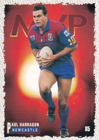 1995 Dynamic Series 1 Common Card - Base 085 Paul Harragon Newcastle Knights