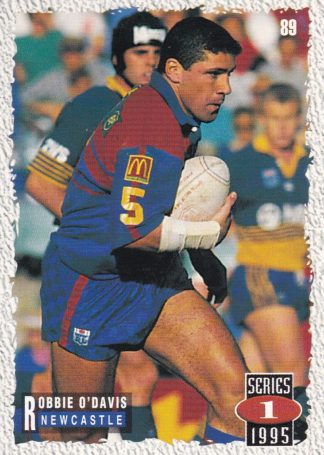 1995 Dynamic Series 1 Common Card - Base 089 Robbie O'Davis Newcastle Knights