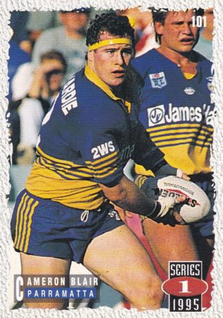 1995 Dynamic Series 1 Common Card - Base 101 Cameron Blair Parramatta Eels