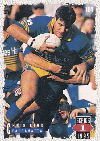 1995 Dynamic Series 1 Common Card - Base 104 Chris King Parramatta Eels