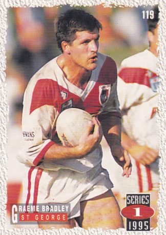 1995 Dynamic Series 1 Common Card - Base 119 Graeme Bradley St George Dragons