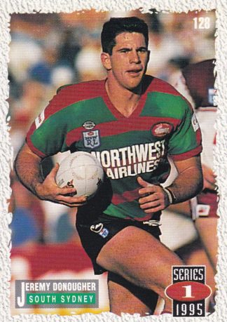 1995 Dynamic Series 1 Common Card - Base 128 Jeremy Donougher South Sydney Rabbitohs