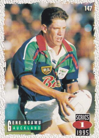 1995 Dynamic Series 1 Common Card - Base 147 Gene Ngamu Auckland Warriors