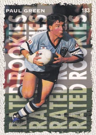 1995 Dynamic Series 1 Common Card - Base 183 Paul Green Cronulla Sharks