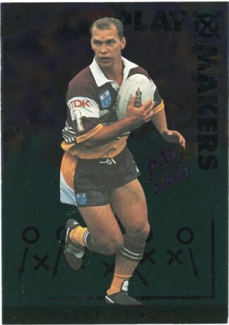 1995 Dynamic Series 2 Playmakers Signature - P2 Allan Langer Brisbane Broncos