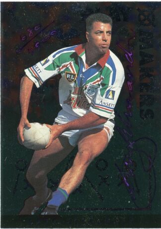 1995 Dynamic Series 2 Playmakers Signature - P5 Greg Alexander Auckland Warriors