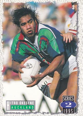 1995 Dynamic Series 2 Common Card - Base 003 Hitro Okesene Auckland Warriors